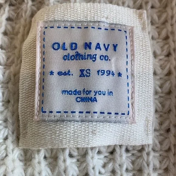 Old Navy Heavy Weight Knit Sweater Jacket XS - Picture 5 of 6
